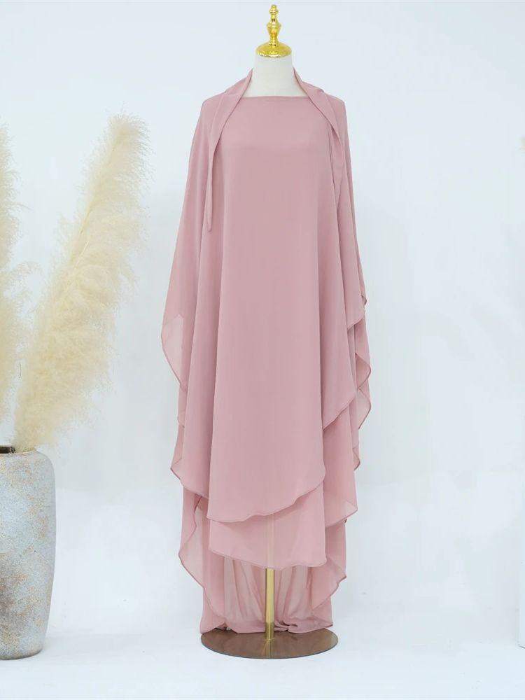 Ramadan Khimar Abaya Saudi Arabia Turkey Islam Muslim Hijab Dress Prayer Clothes Abayas for Women Kebaya Robe Femme Musulmane