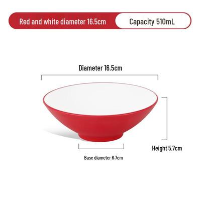 Jingyu Two-Color Melamine Noodle Bowl