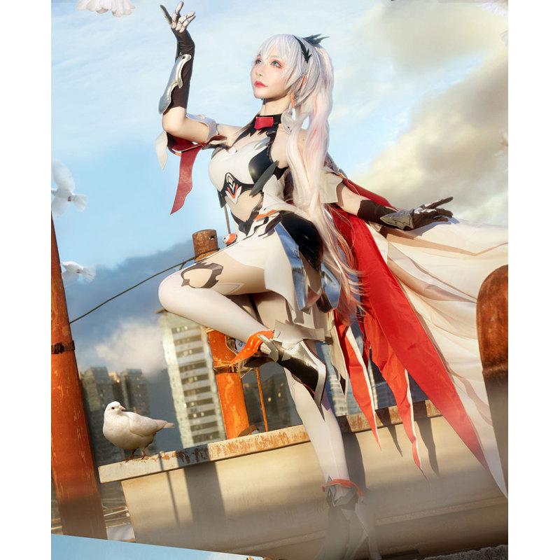 Anime Impact 3 Kiana Kaslana Game Suit Sexy Elegant Dress Uniform Cosplay Costume Halloween Women Outfit NEW