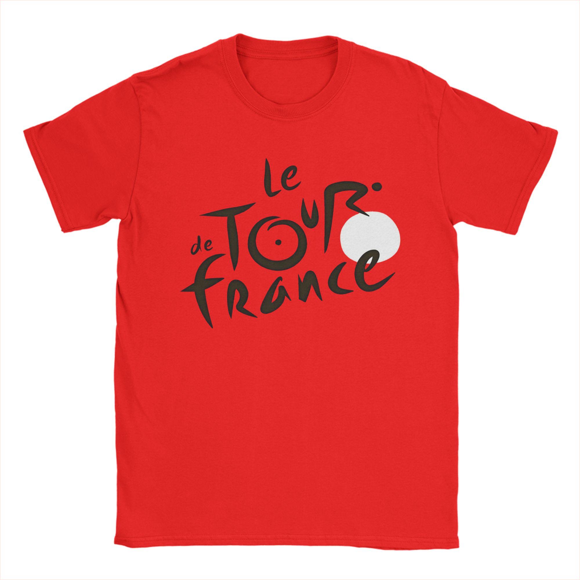 Funny Le Tour The France TShirts Unisex Crew Neck Cotton T Shirts Short Sleeve Tee Shirt Original Tops S