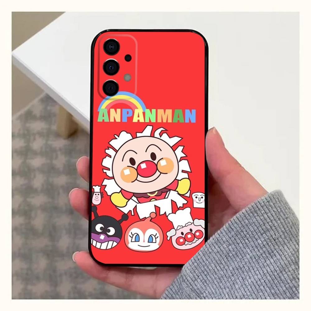 Manga A-Anpanman Cute Phone Case For Samsung Galaxy A20,A21s,A22,A31,A32,A52,A53,A72,73,A80,A91 Soft Black Cover