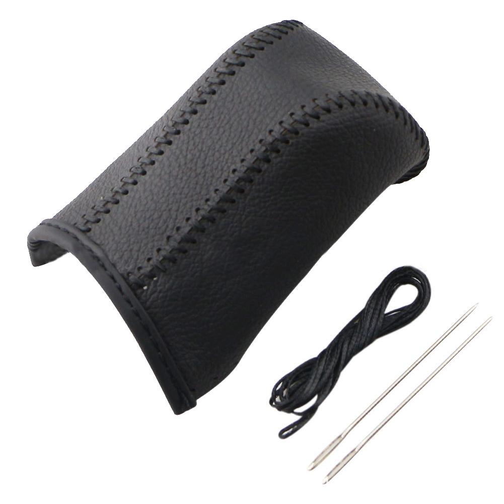 

Кожаный чехол для ручки переключения передач для Toyota Corolla Rav4 Rav 4 2014-2019 Автоматические сшитые вручную воротники для переключения передач