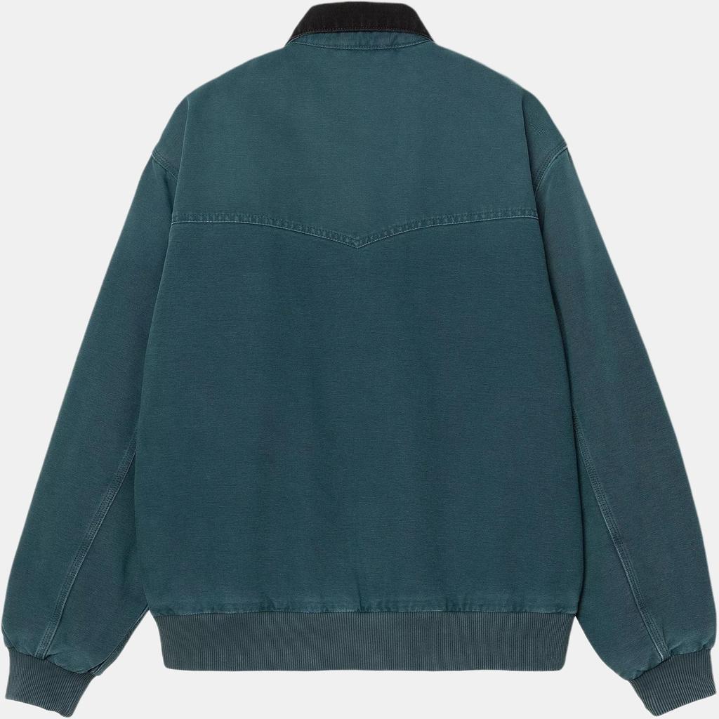 Carhartt WIP SS25 Classica a Coste Vestibilità Larga Tasca con Zip Lavoro Giacca Santa Fe Uomo giacche Verde I034317-2NC-4O