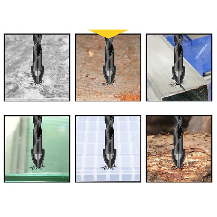 10 Pcs Crucifix Hex Tile Bit Set Hexagon Shank Crucifix for Triangle Drill Hig