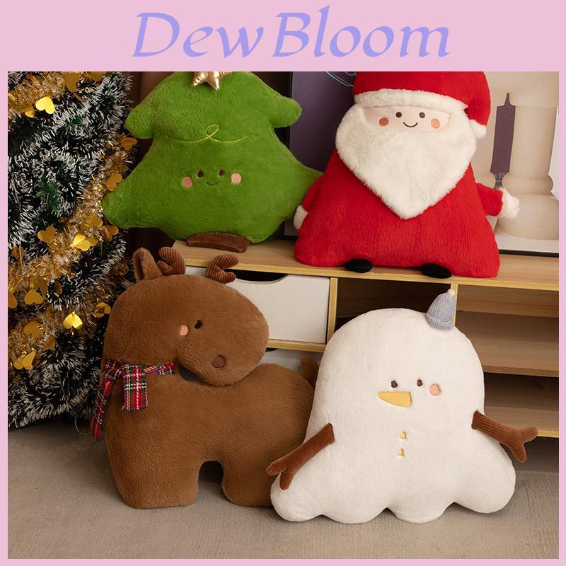 Christmas Snowman Deer Tree Santa Claus Plush Toy With Pp Cotton Filling For Holiday Decor Gift Set