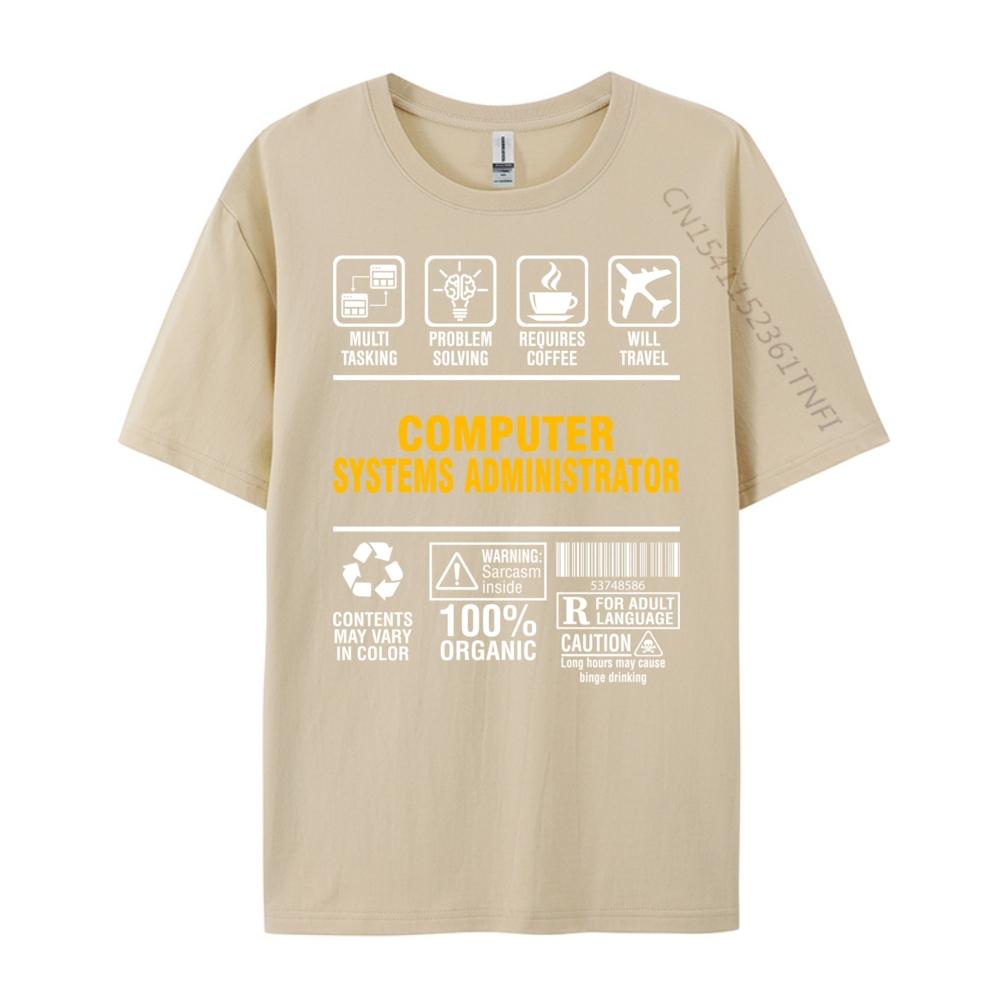 Multitasking Coffee Lover Computer Systems Administrator Luxury T Shirt Unisex High Quality Youth Streetwear Unisex Gothic Style