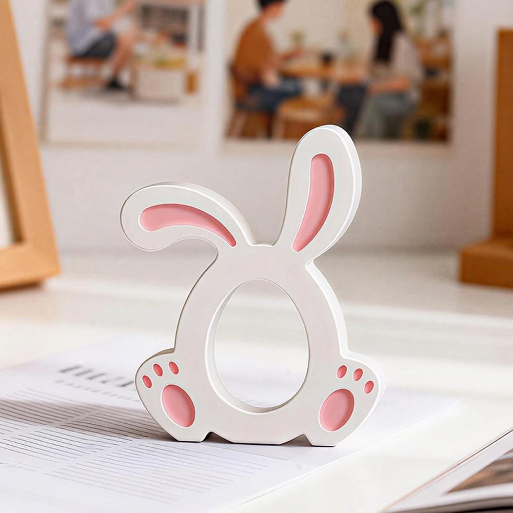 Non-stick Easter Rabbit Molds Heat Resistant DIY Crafts Silicone Bunny Mold Flexible Hollow Bunny Candle Making Mold