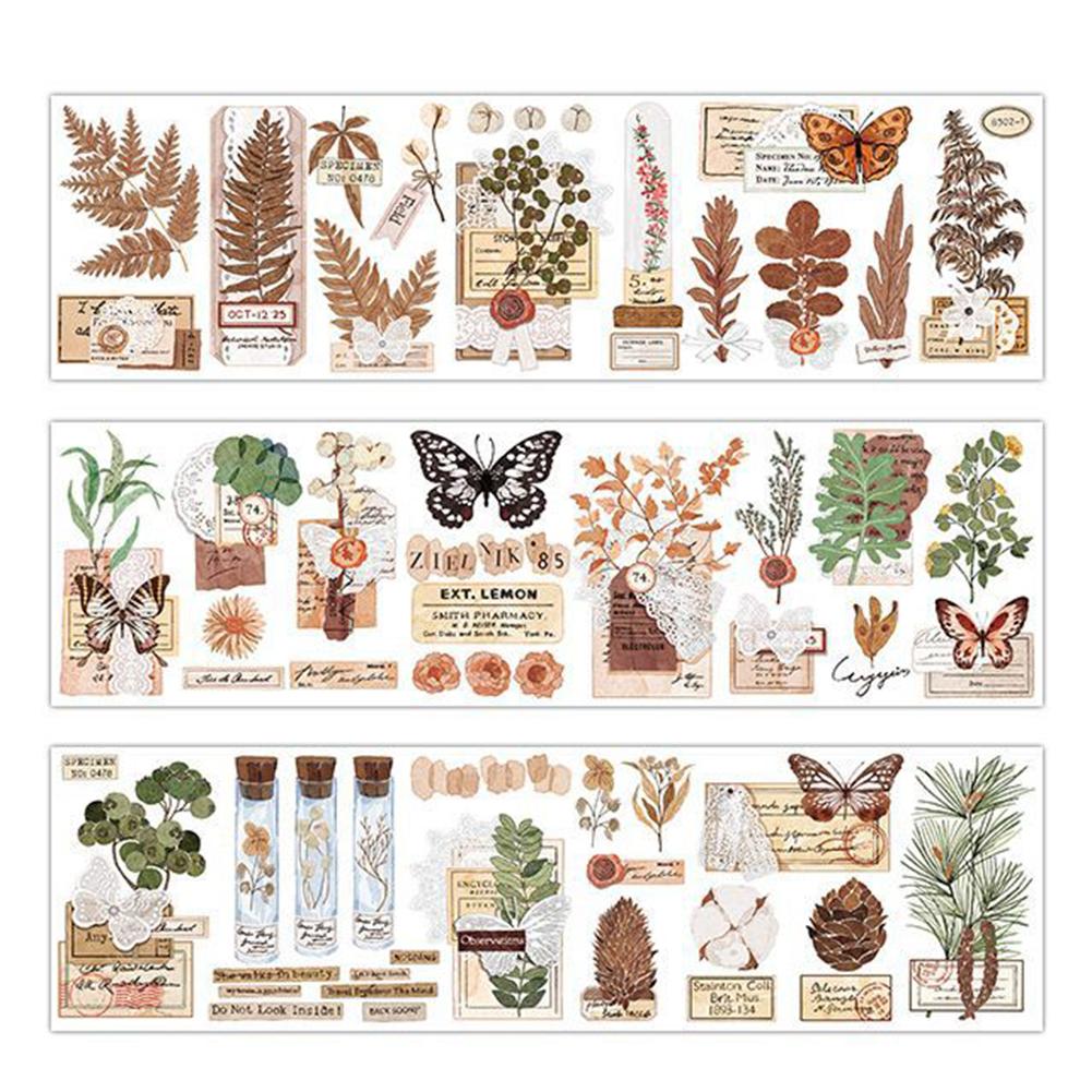 Diary Decorative Plant Series Stickers Flower Journal