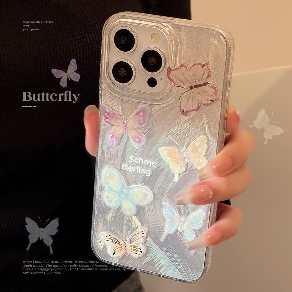 Ins Pink Feathered Bowc Suitable for IPhone 16 Phone CasecIPhone 15 Pro Max 12 Protective Casec 14 Women