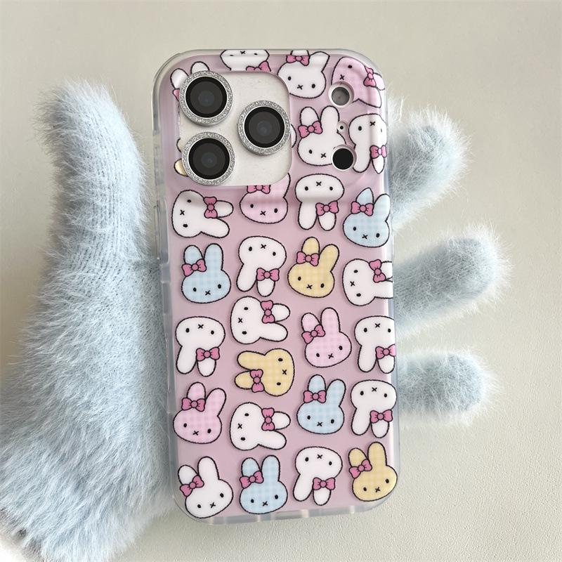 

Чохол для телефону iPhone 17/16 Pro Max/15/14 з дизайном «Кролик» основного кольору - Новий дизайн для дівчат iPhone 16