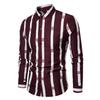 Men's New Casual Striped Long Sleeved Seasonal Shirt