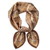 Retro British court style silk scarf Spring and Autumn versatile decorative cashew nut pattern printing imitation silk small square scarf shirt scarf