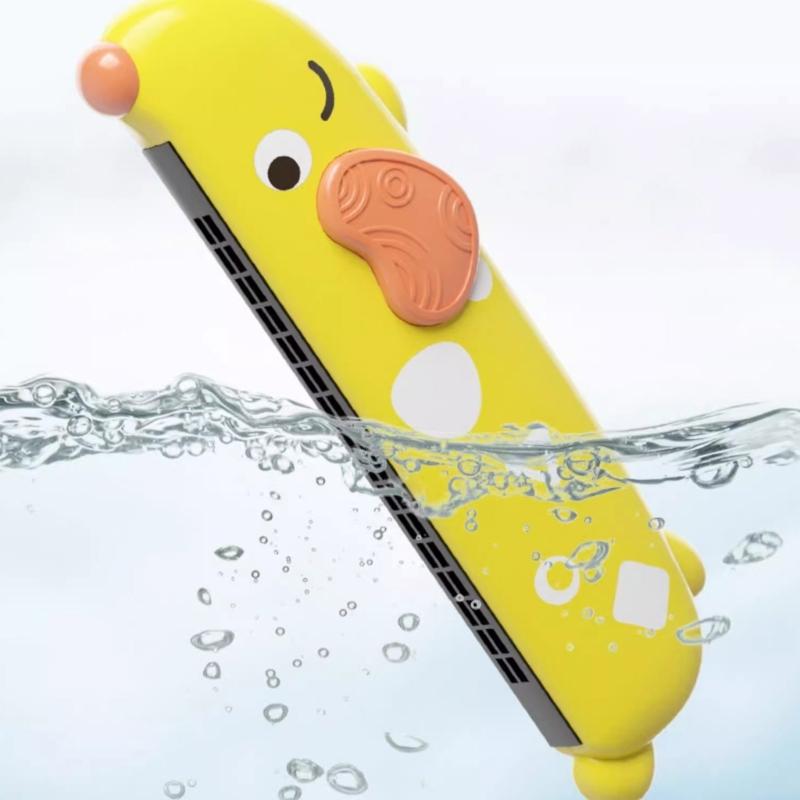 Washable 16 Hole Harmonica Toy For Children Musical Educational Toy With Cartoon Design Enhances Breath Control Skill