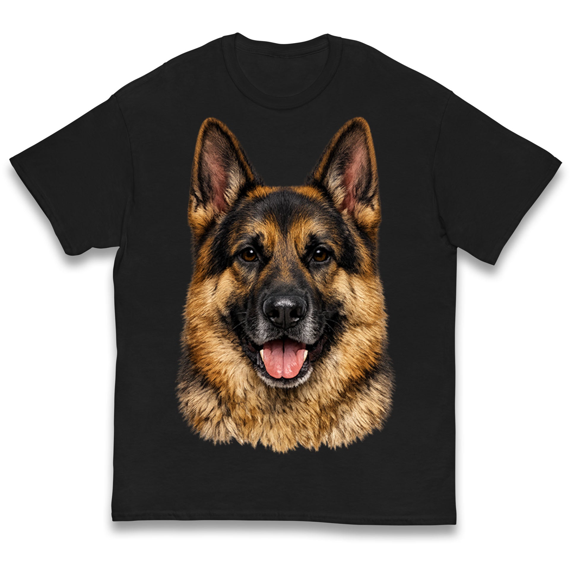 German Shepherd Face Kids T Shirt 100