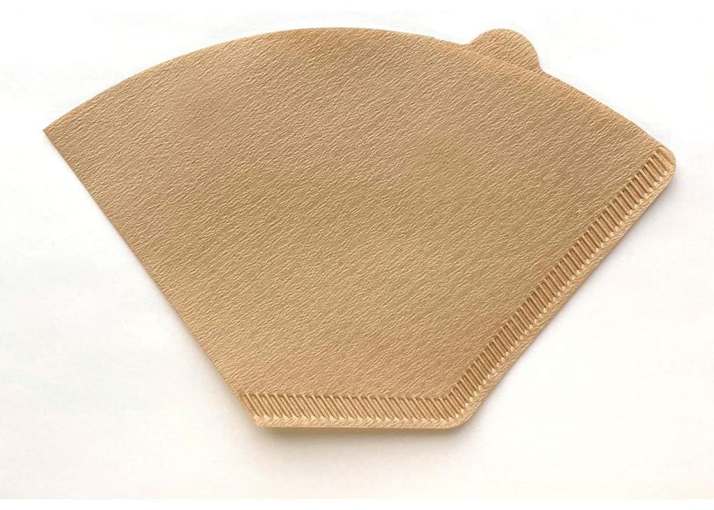 Kanae Paper Coffee Trapezoidal 100 Filters x 5 Made in Brown Filters, KS, Shape, 2-4 Cups, Packs, Unbleached, Japan,