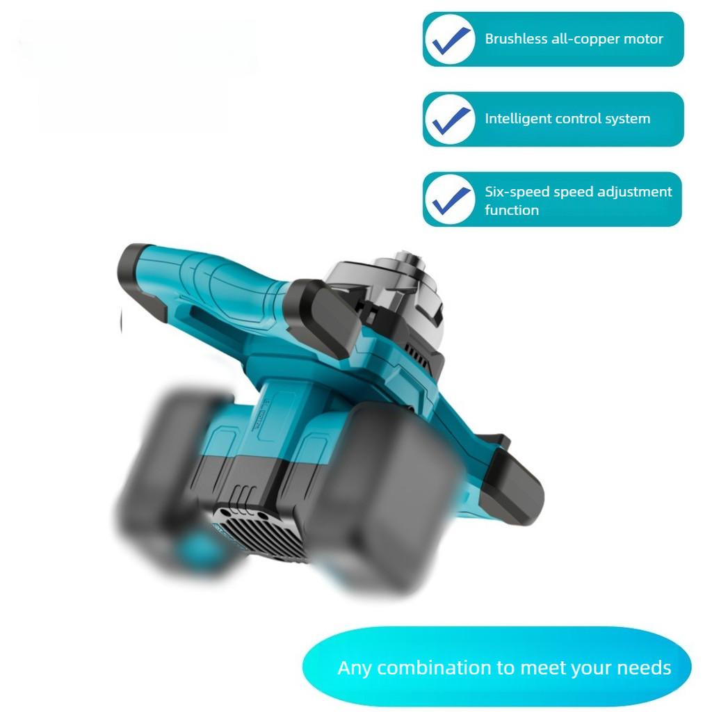 High Power Steering Wheel Ground Drill Industrial Handheld Ice Drill Machine Multifunctional Lithium Electric Drill Mixer
