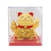 Y Solar Fortune Cat Waving Hand Ornament: Light-Powered Decor for Car, Living Room, or Office Desk