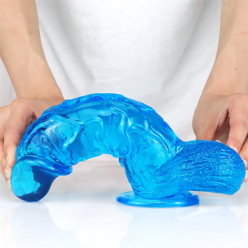 Super Large Color Transparent Simulation Fake Penis Penis Female Adult Erotic Sex Products