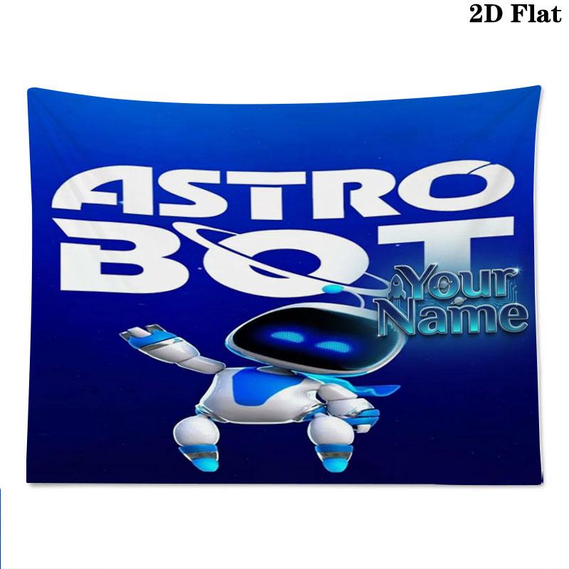 ASTRO BOT Custom Name Wall Tapestry Aesthetic Wall Hanging Printed Fabric Blanket Decorative Tapestries for Bedroom Living Room Home Decor