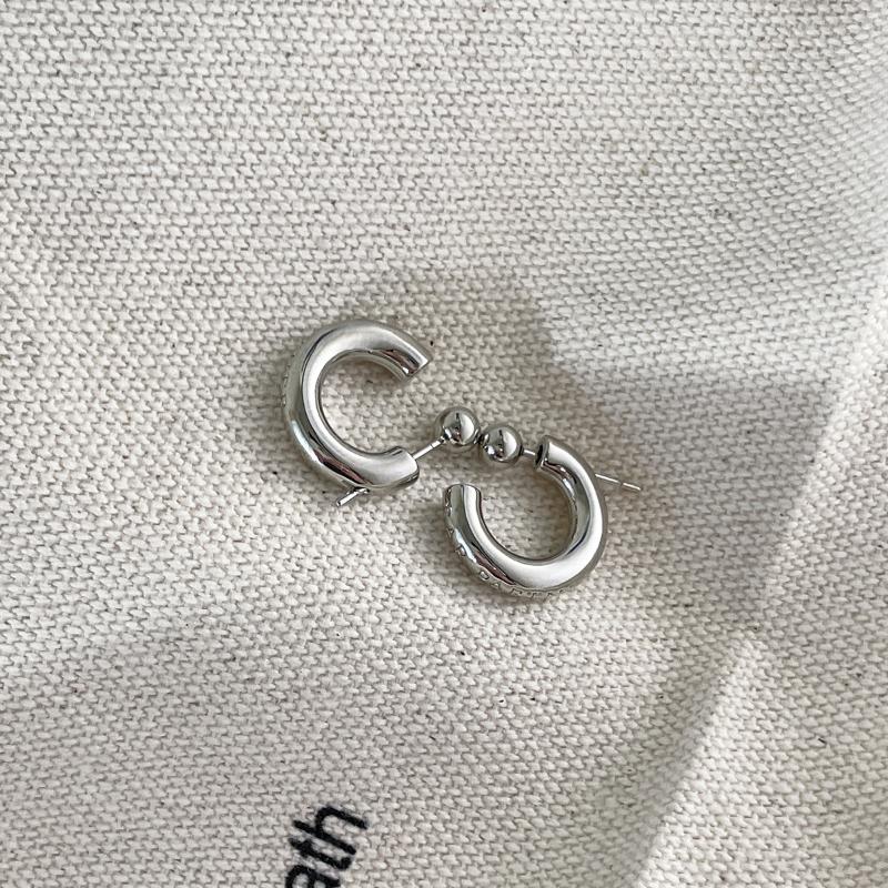 Vintage Half Round Hoop Earrings For Women New Trendy Metal C- Shaped Geometric Earrings Casual Jewelry Accessories Gifts