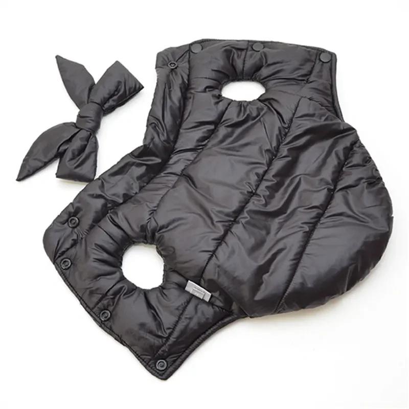 

Одежда для питомцев Собачий жилет Пальто Пуховик Зимняя одежда для собак Бантик Наряд для питомца Кот Щенок Пудель Бишон Шнауцер Костюм Одежда XXL чёрный