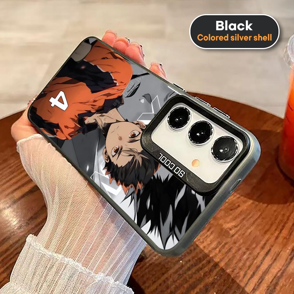 Haikyu Nishinoya Yuu Phone Case For Black lMDColor Silver Shell For Samsung A56 A16 A55 A15 A35 A25 A54 A14 A34