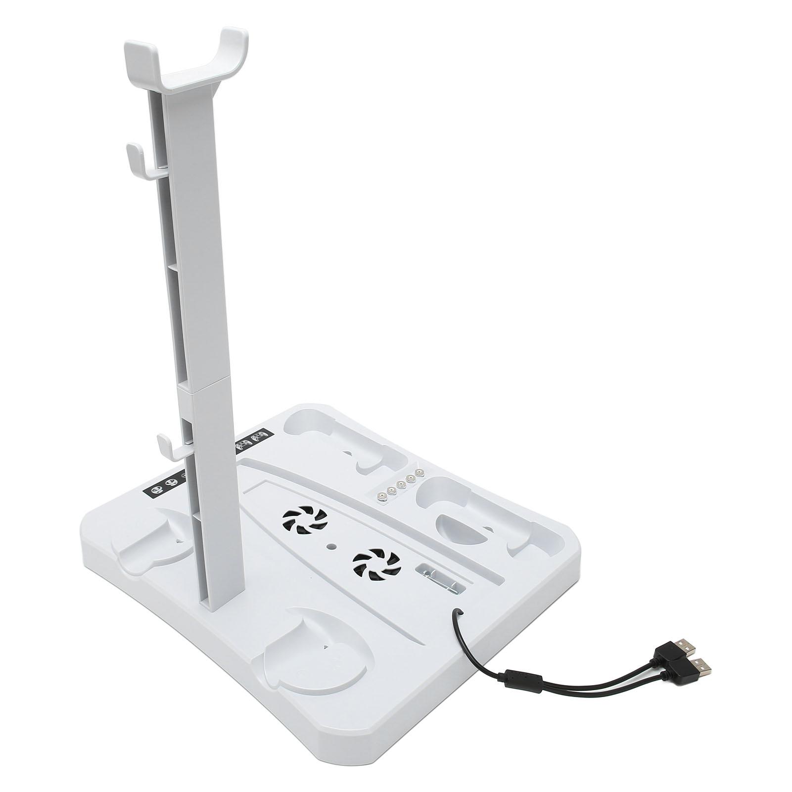 

Зарядная станция для контроллера, съемный кронштейн, охлаждающая подставка для консоли, двойная зарядная док-станция для PS5