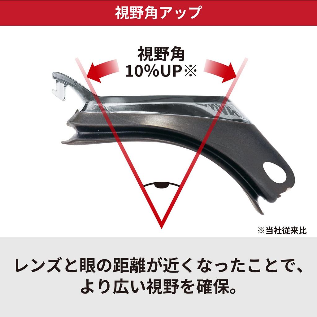 SWANS SMBL Swimming Made In Smoke with Flash Blue with FINA Certified SRX-MPAF Goggles, Japan, Mirror, Racing, Cushion,