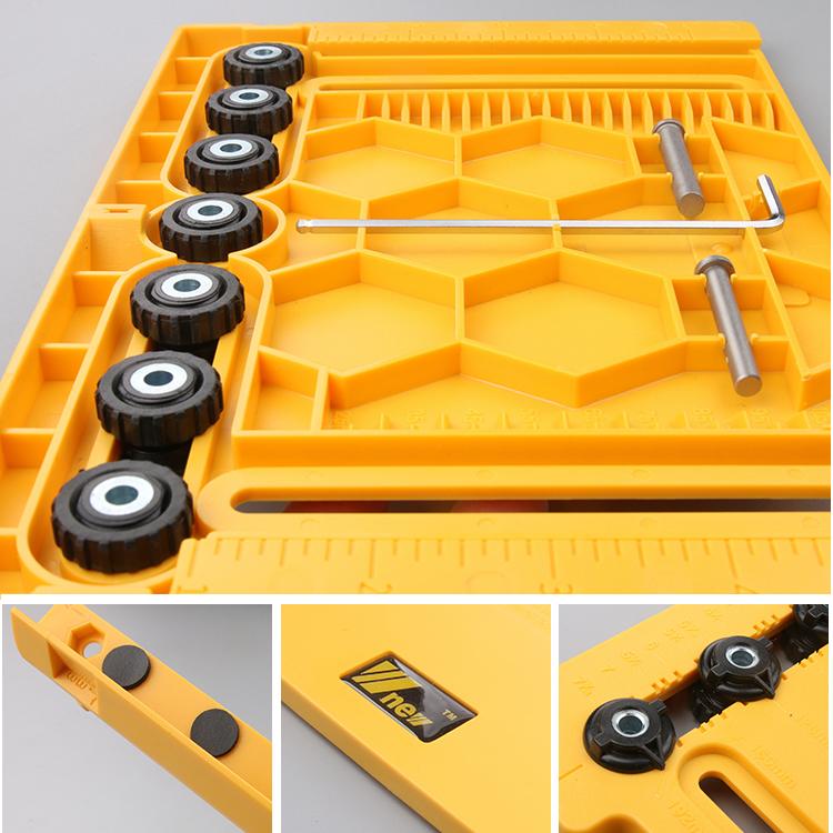 Handle Hole Locator Door Handle Knob and Pull Installation Jig and Shelf Pin Jig Boring Hole 5/6mm Drill Guide Woodworking Tools