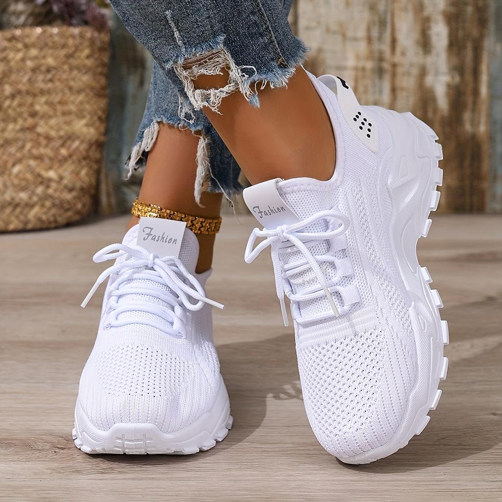 Shoes Female Summer Fashion New Women's Shoes Mesh Breathable Thick Bottom Retro Gump Shoes Korean Sports Shoes