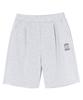 RAYFIKERS One-Pleat Wicked Smile Sweat Shorts Melange Grey (Mp7Pu489-097)