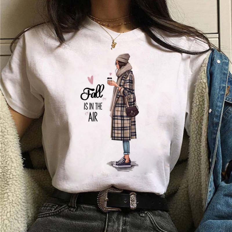 Maycaur camiseta feminina casual nova engraçada mulher negra topo t harajuku 90s moda em torno do pescoço manga curta senhora t camisa roupas