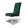 Silver Fox Velvet Elastic Chair Cover: Thick Velvet Fabric for Home & Hotel Dining Chairs, High-End Feel.
