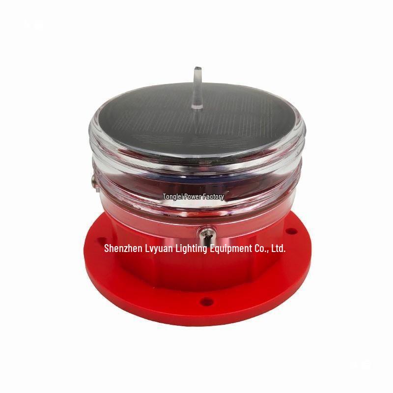 LED Solar Marine Beacon: Navigation & Anchor Light for Boats, Nets & Fish Cages