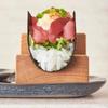 Neuer U-förmiger Sushi-Ständer Holz Elegantes Design Holz Taco Snack Lebensmittelhalter Holzplatte Küchenständer Sashimi Sushi-Boot