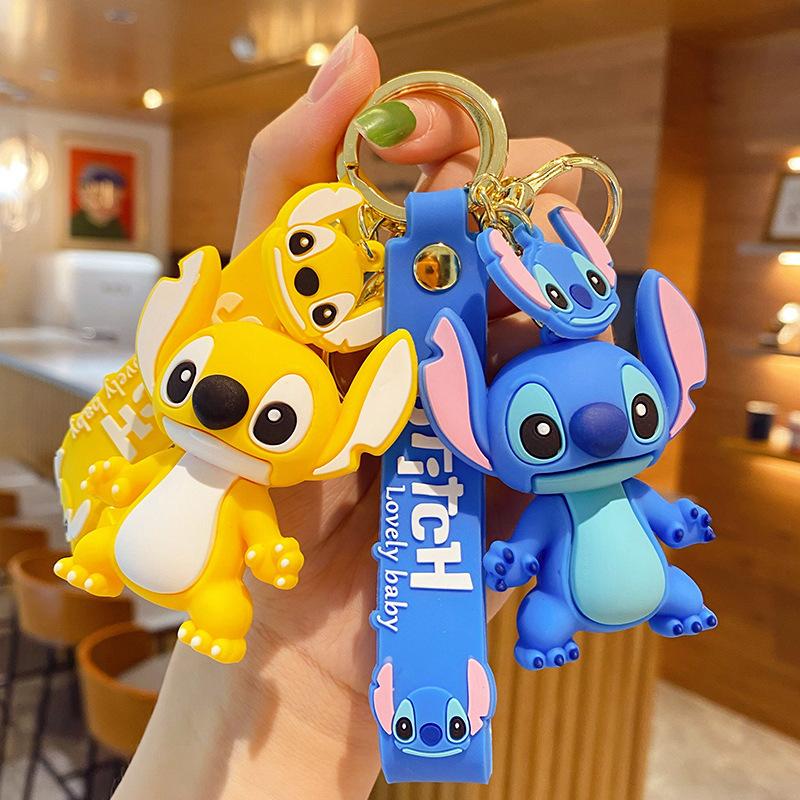Disney Lilo Stitch Cartoon Anime Anhänger Schlüsselanhänger Auto Schlüsselanhänger Handy Tasche Anhänger Geschenk