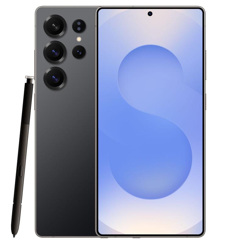 S25 Ultra 7,0 Zoll Bildschirm 6+128 GB Dual-SIM 5G Smartphone Android Mobiltelefone schwarz