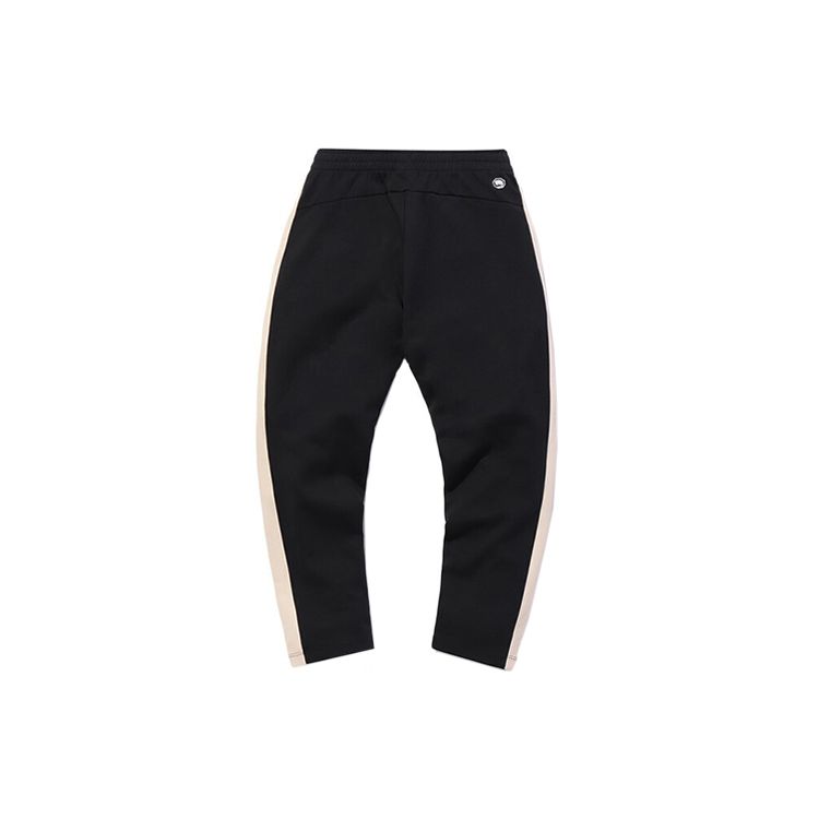 Li Ning Badfive Basketball Series Casual Running Sports Straight Leg Pants Women Bottoms Black Oyster-Gray AKLQ342-2