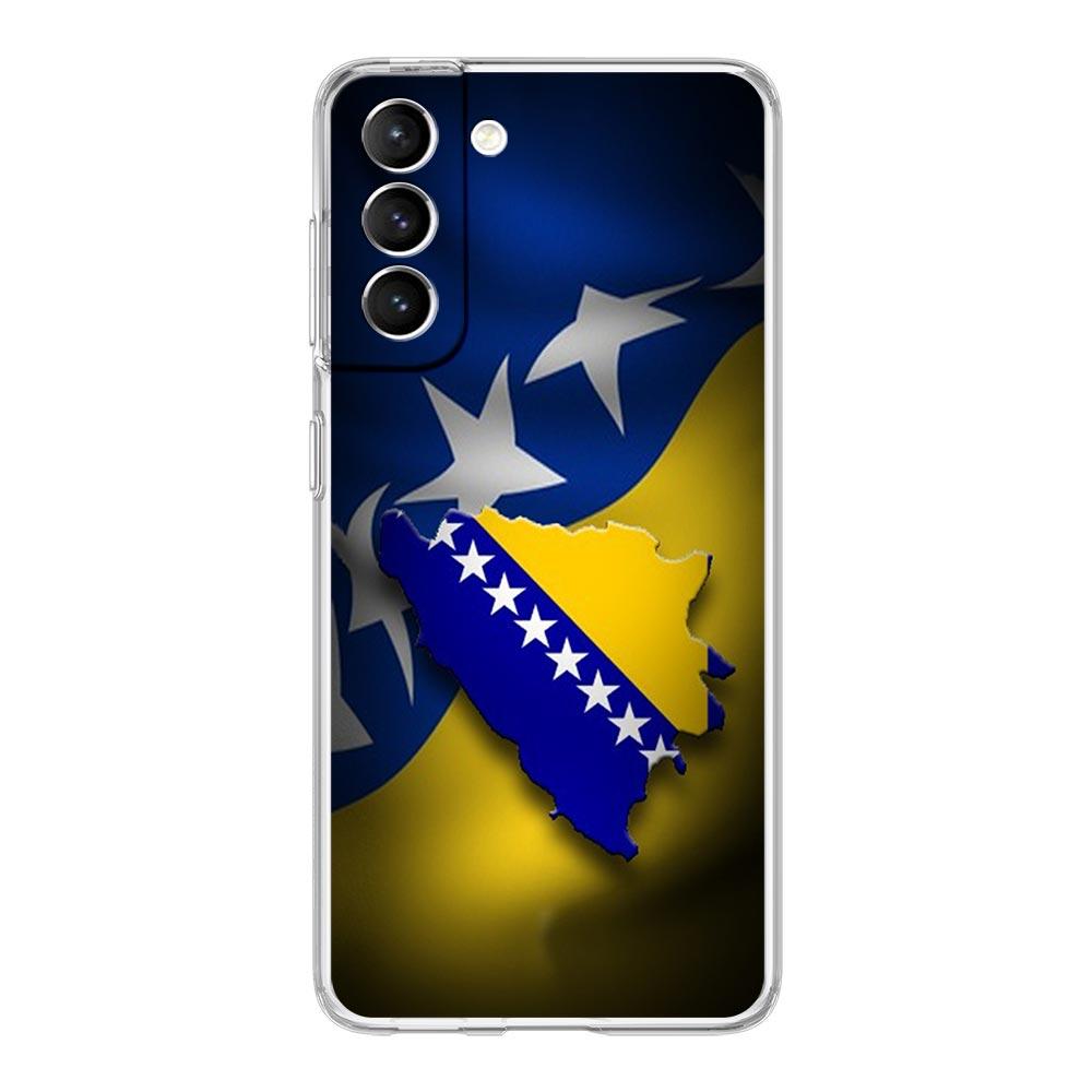 Phone Case For Samsung Galaxy S25 S24 S23 FE S22 Ultra S20 S21 5G S10 S9 Plus S10E Soft Cover Bosnia and Herzegovina Passport
