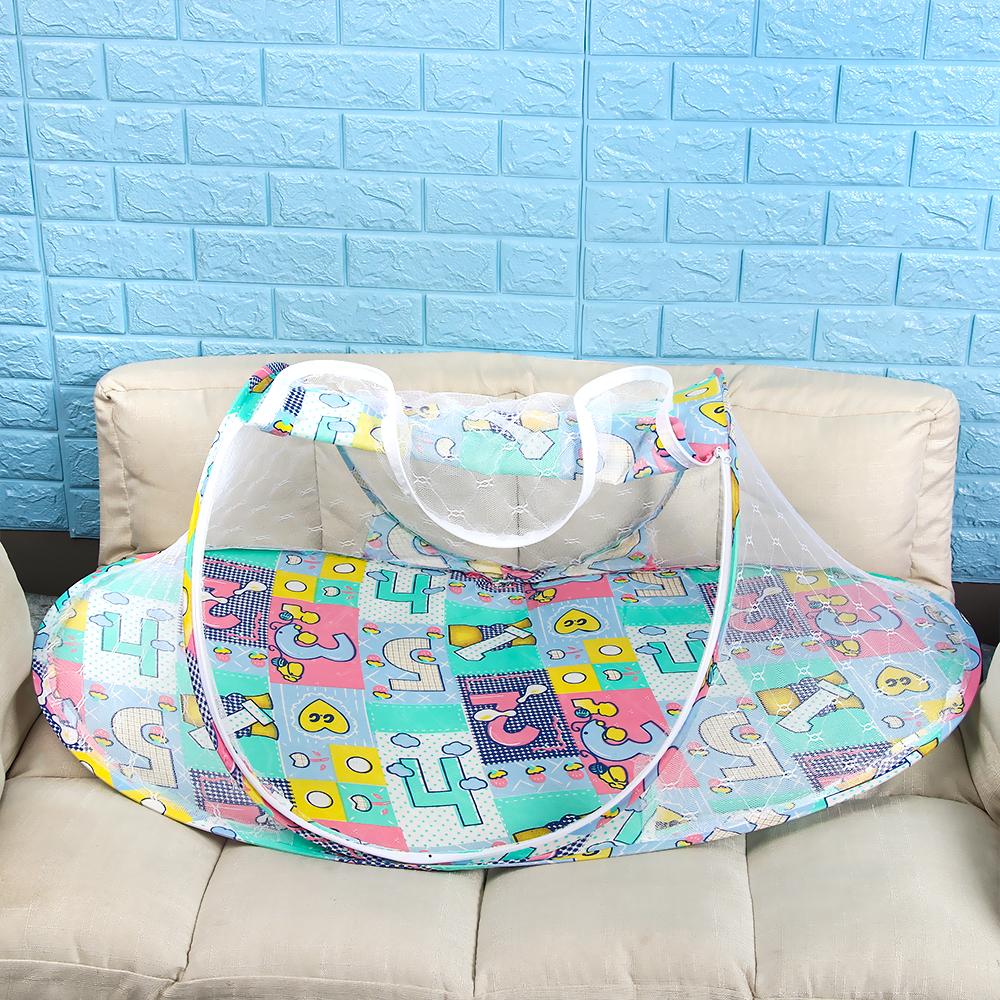Foldable Kids Baby Summer Bed Room Netting Canopy Bedding Dome Tent Mosquito Net Mesh Fabric Border Decor Insect Prevention