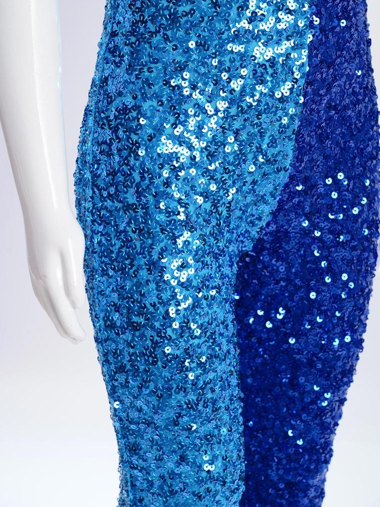 Mädchen Jazz Jumpsuit Ärmellos Mock Neck Keyhole Rücken Design Glitzernder Farbblock Pailletten Bühnenkostüm