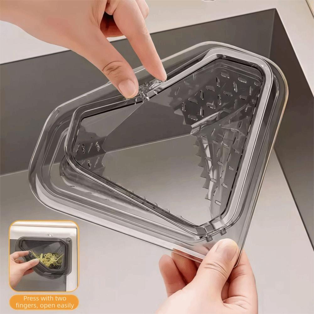Magnetic Design Leftover Sink Triangle Shape Sink Food Catcher Drain Basket Filter  Food Scraps