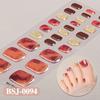 3D Waterproof Semi Cured UV Gel Toe Stickers for Nail Art-Luxurious Style Easy Apply