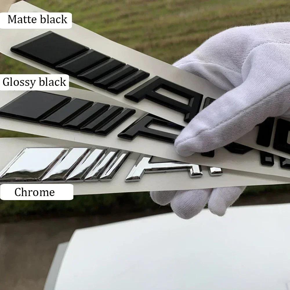 WXAKF1 Hot For AMG Car For Mercedes benz AMG 3D ABS Car Rear Trunk Badge Decal Letters Sticker For Mercedes Benz AMG A B C E G CLA C63