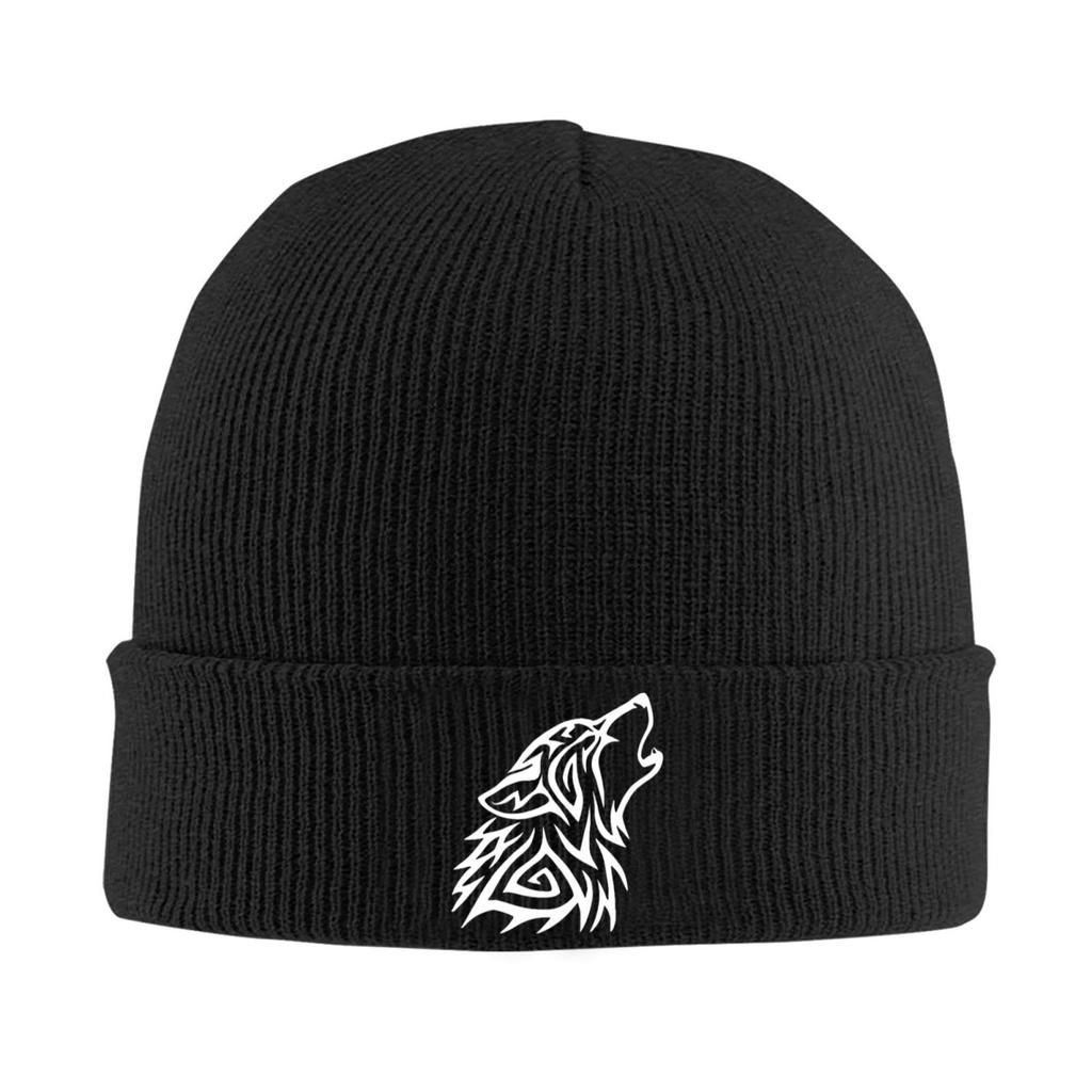 Wolf Dog Tribal Knitted Hats Winter Thick Caps Unisex Women Warmer Bonnet Hat Outdoor Leisure Hat Warm Soft Caps