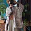 Ancient Clay Artistic Linen Sun Protection Women's High-End Cardigan 2156 Hazy