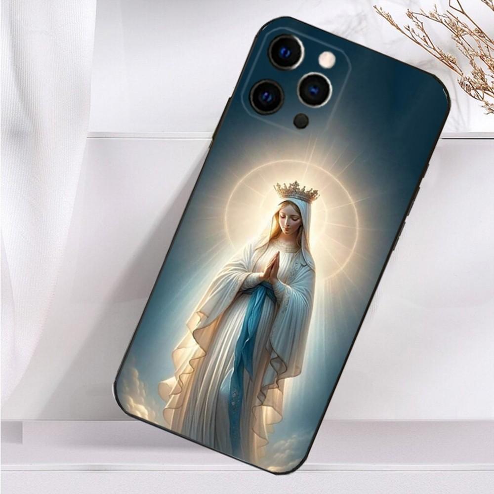 

Virgin De Guadalupe Phone Case For iPhone 16,15,14,13,12,11 Plus,Pro Max,XS,X,XR,SE,Mini,8,7 Soft Silicone Black Cover iPhone11PRO