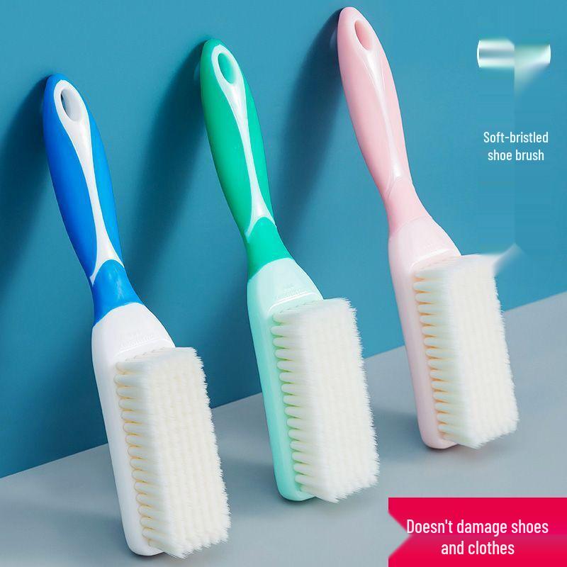 Perie de pantofi cu peri moi și mâner lung pentru îndepărtarea delicată a petelor și curățare