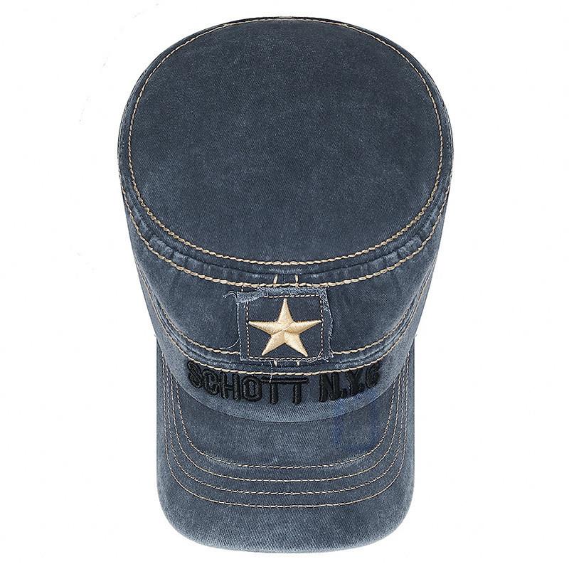 Classic Cotton Flat Brim Hat With Adjustable Fit For Men And Women