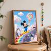 Disney Painting By Numbers Kit Ice Cream Factory Rainbow Robot Hand Painting Home Decor